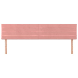 Testiere 2 pz Rosa 100x5x78/88 cm in Velluto