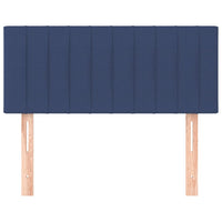 Testiera Blu 80x5x78/88 cm in Tessuto