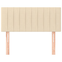 Testiera Crema 100x5x78/88 cm in Tessuto 346233