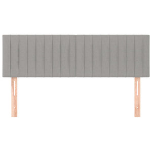 Testiere 2 pz Grigio Chiaro 72x5x78/88 cm in Tessuto 346242