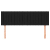 Testiere 2 pz Nere72x5x78/88 cm in Tessuto 346244