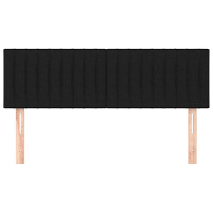 Testiere 2 pz Nere72x5x78/88 cm in Tessuto 346244