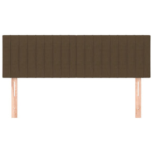 Testiere 2 pz Marrone Scuro 72x5x78/88 cm in Tessuto 346245