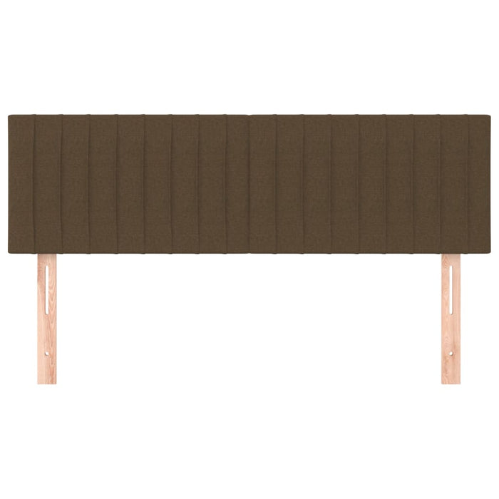 Testiere 2 pz Marrone Scuro 72x5x78/88 cm in Tessuto 346245