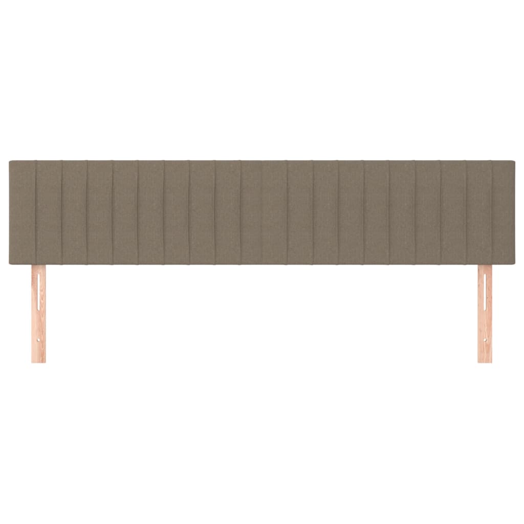 Testiera 2 pz Tortora 100x5x78/88 cm in Tessuto 346288