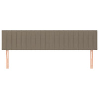 Testiera 2 pz Tortora 100x5x78/88 cm in Tessuto 346288