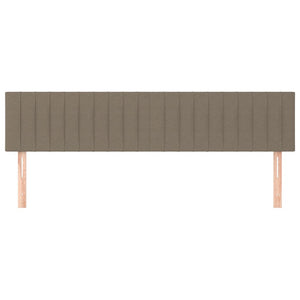 Testiera 2 pz Tortora 100x5x78/88 cm in Tessuto 346288