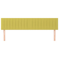 Testiera 2 pz Verde 100x5x78/88 cm in Tessuto 346291