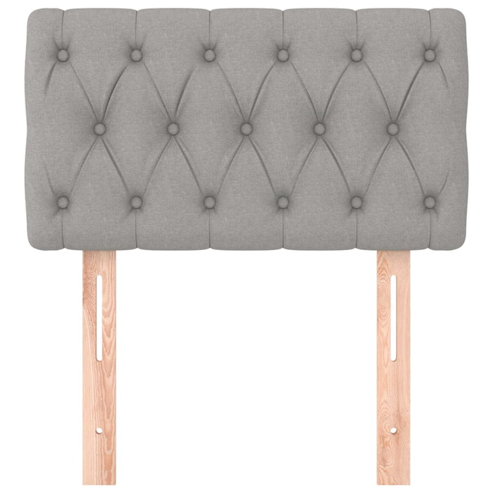 Testiera-Testata Decorativa Grigio Chiaro 80x7x78/88 cm in Tessuto