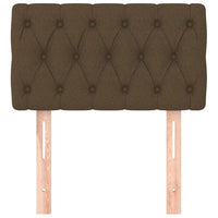 Testiera Marrone Scuro 80 x 7 x 78/88 cm in Tessuto 346301