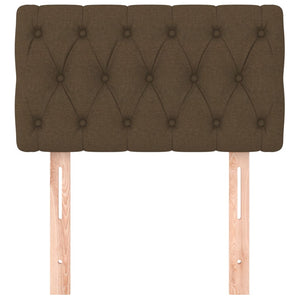 Testiera Marrone Scuro 80 x 7 x 78/88 cm in Tessuto 346301