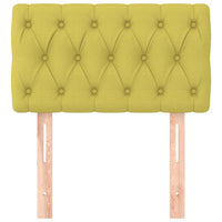 Testiera Verde 80x7x78/88 cm in Tessuto 346305