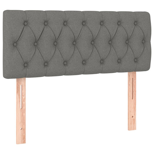 Testiera Grigio Scuro 90x7x78/88 cm in Tessuto 346313