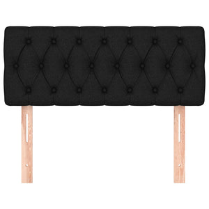 Testiera Nera 90 x 7 x 78/88 cm in Tessuto 346314