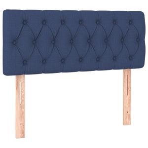 Testiera Blu 90 x 7 x 78/88 cm in Tessuto 346318