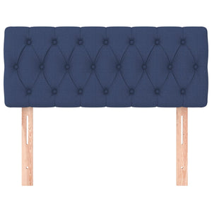 Testiera Blu 90 x 7 x 78/88 cm in Tessuto 346318