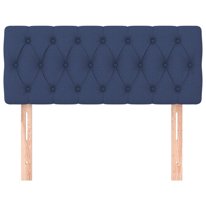 Testiera Blu 90 x 7 x 78/88 cm in Tessuto 346318