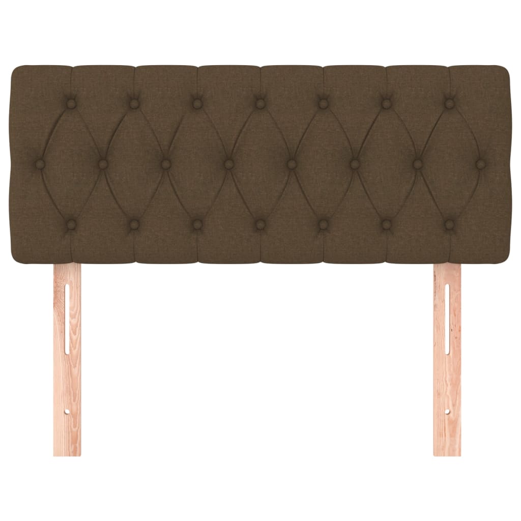 Testiera Marrone Scuro 100 x 7 x 78/88 cm in Tessuto 346329