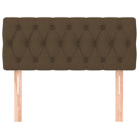 Testiera Marrone Scuro 100 x 7 x 78/88 cm in Tessuto 346329