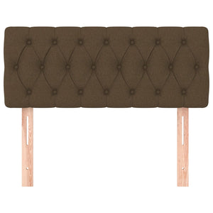 Testiera Marrone Scuro 100 x 7 x 78/88 cm in Tessuto 346329