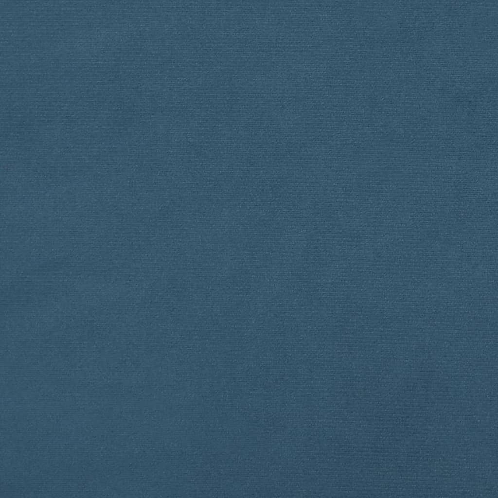 Testiera-Testata-Testiera Decorativa Blu Scuro 100x7x78/88 cm in Velluto