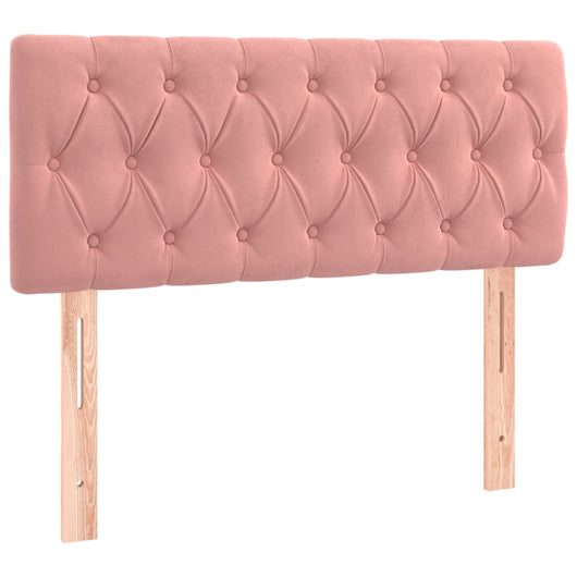 Testiera Rosa 100x7x78/88 cm in Velluto 346339