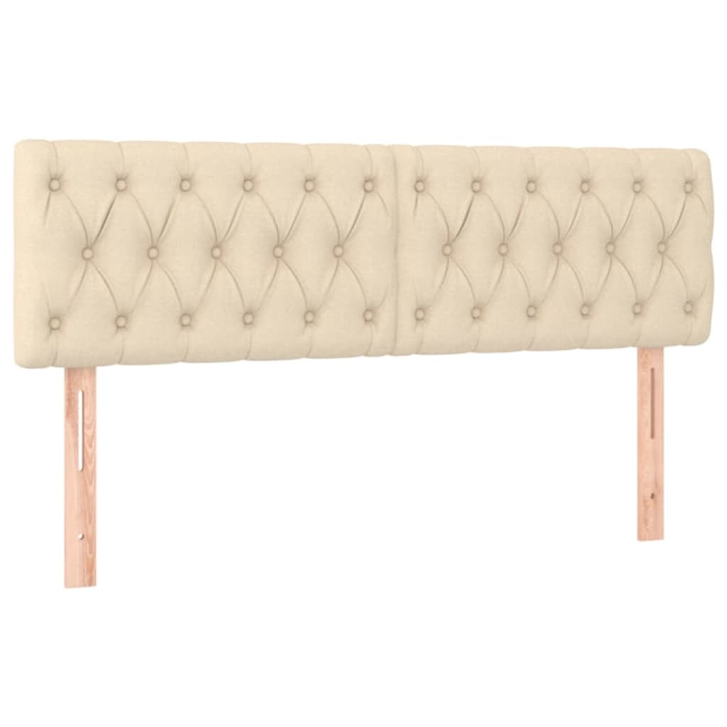 Testiere 2 pz Crema 72x7x78/88 cm in Tessuto 346345