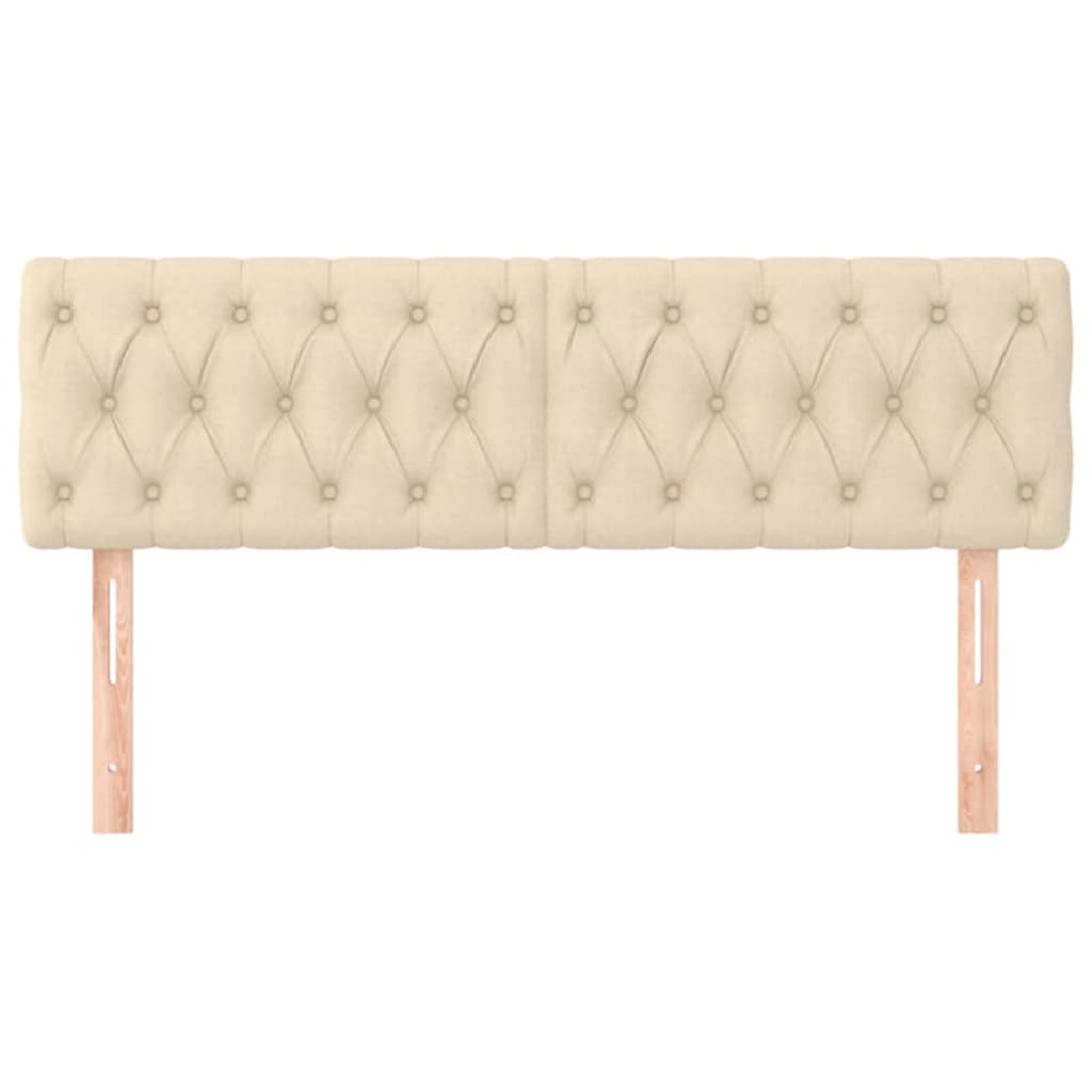 Testiere 2 pz Crema 72x7x78/88 cm in Tessuto 346345