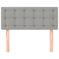 Testiera Grigio Chiaro 80x5x78/88 cm in Tessuto 346396