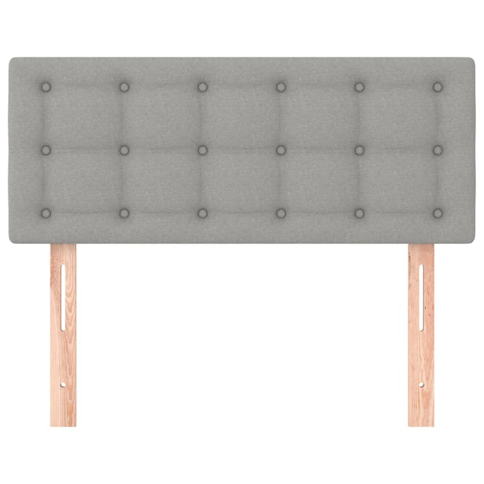 Testiera Grigio Chiaro 80x5x78/88 cm in Tessuto 346396