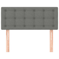 Testiera Grigio Scuro 80x5x78/88 cm in Tessuto 346397
