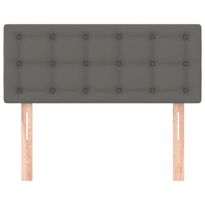 Testiera Grigia 80x5x78/88 cm in Similpelle 346408