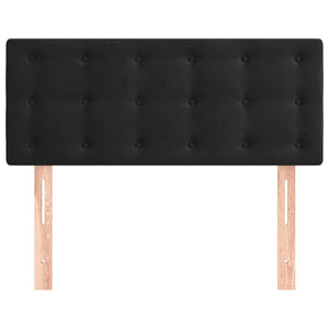 Testiera Nera 80x5x78/88 cm in Velluto