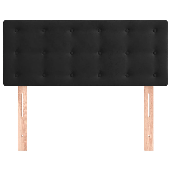 Testiera Nera 80x5x78/88 cm in Velluto