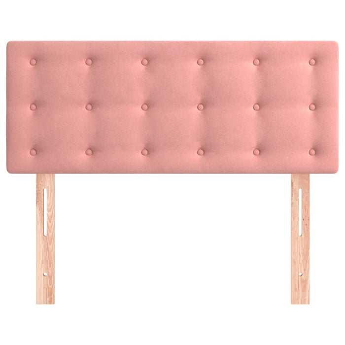 Testiera-Testata-Testiera Decorativa Rosa 80x5x78/88 cm in Velluto 943683