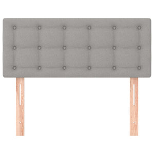 Testiera-Testata Decorativa Grigio Chiaro 90x5x78/88 cm in Tessuto 769862