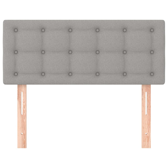 Testiera-Testata Decorativa Grigio Chiaro 90x5x78/88 cm in Tessuto 769862