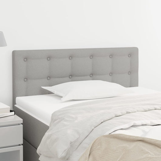 Testiera-Testata Decorativa Grigio Chiaro 90x5x78/88 cm in Tessuto 769862