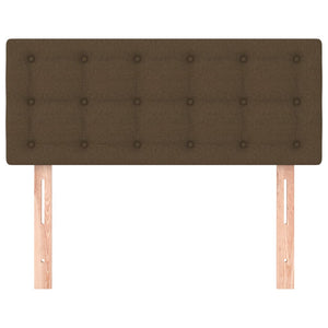 Testiera Marrone Scuro 90x5x78/88 cm in Tessuto 346419