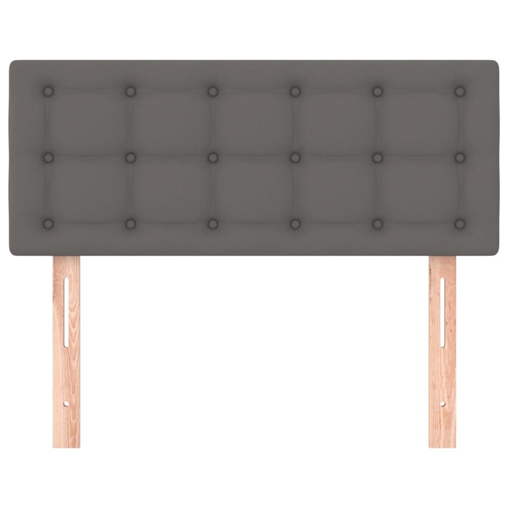 Testiera Grigio 90x5x78/88 cm in Similpelle 346428