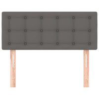 Testiera Grigio 90x5x78/88 cm in Similpelle 346428