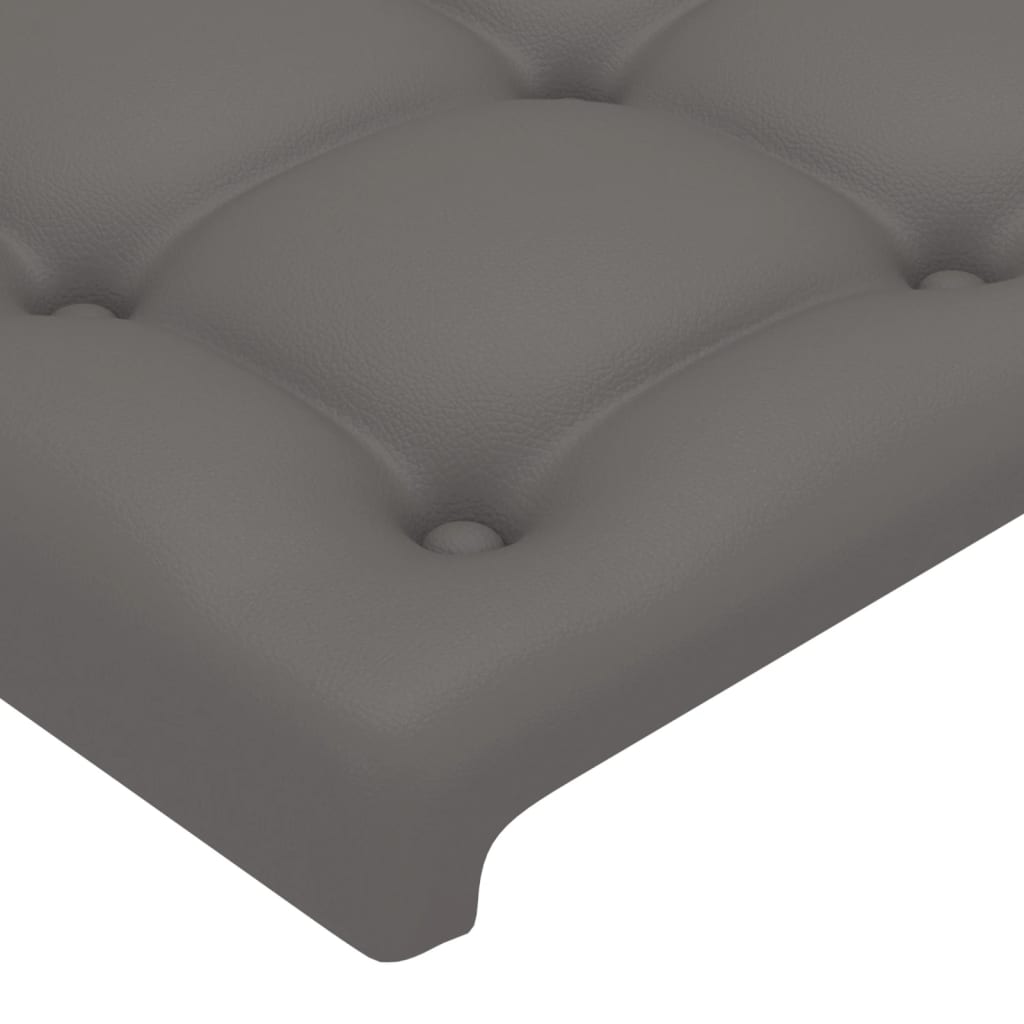 Testiera Grigio 90x5x78/88 cm in Similpelle cod mxl 49191