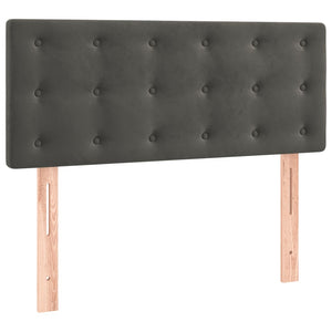 Testiera Grigio Scuro 90x5x78/88 cm in Velluto 346431