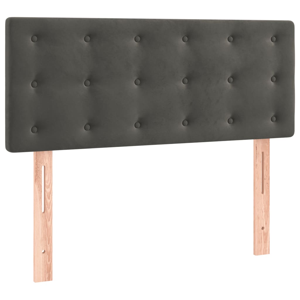 Testiera Grigio Scuro 90x5x78/88 cm in Velluto 346431