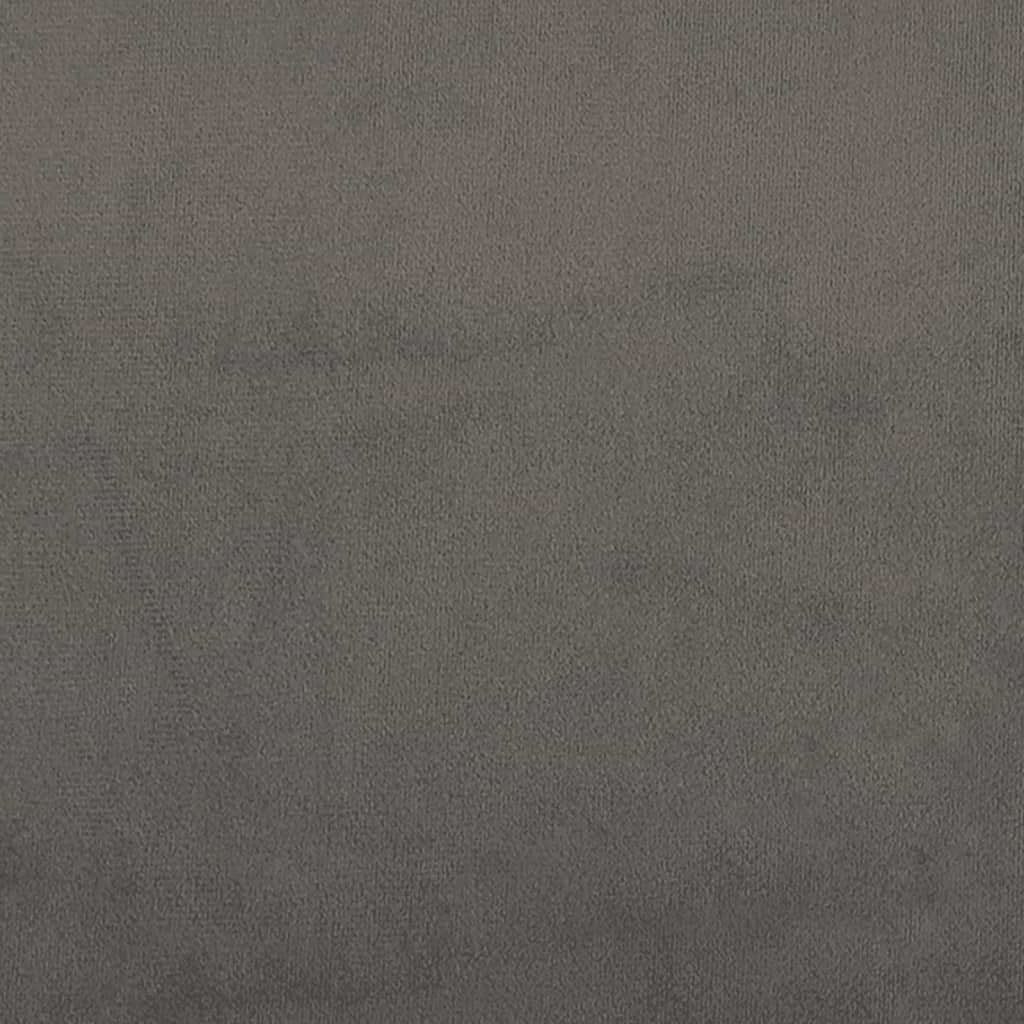 Testiera Grigio Scuro 90x5x78/88 cm in Velluto 346431