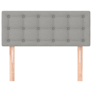 Testiera Grigio Chiaro 100x5x78/88 cm in Tessuto 346436