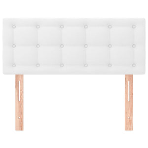 Testiera Bianco 100x5x78/88 cm in Similpelle 346445