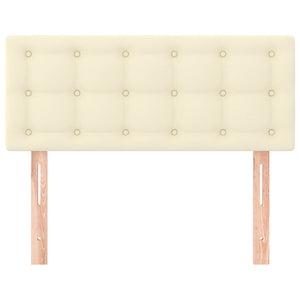 Testiera Crema 100x5x78/88 cm in Similpelle 346446