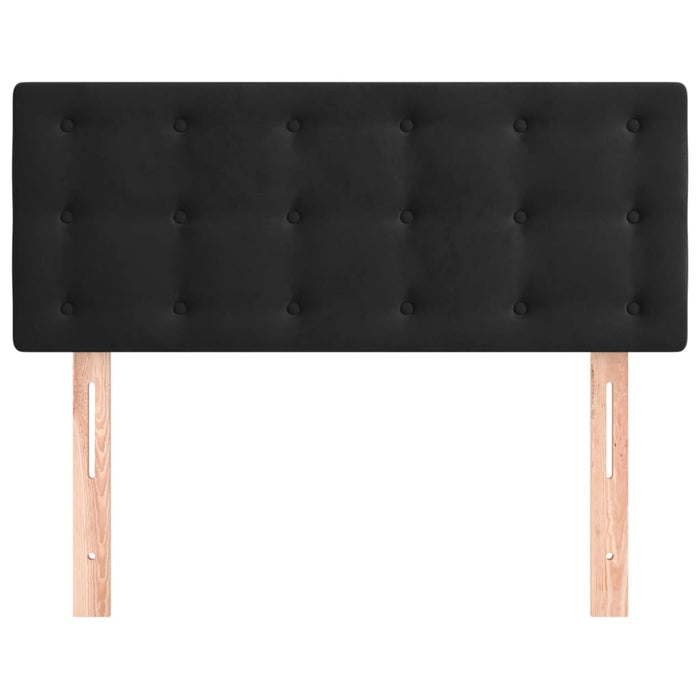 Testiera Nera 100x5x78/88 cm in Velluto 346452