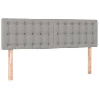 Testiere 2 pz Grigio Chiaro 72x5x78/88 cm in Tessuto 346456